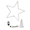17.5“ Pre-Lit Metal Wire Lighted LED Star Treetop