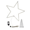 17.5" Pre-Lit Metal Wire Lighted LED Star Tree Topper