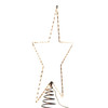 17.5" Pre-Lit Metal Wire Lighted LED Star Tree Topper