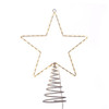 13“ Pre-Lit Metal Wire Lighted LED Star Treetop