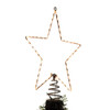 13“ Pre-Lit Metal Wire Lighted LED Star Treetop
