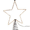 13" Pre-Lit Metal Wire Lighted LED Star Tree Topper