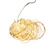 75.5' 200L Warm White Superbright LED Silver Wire Light Set
