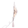 13.75" 20L Warm White LED Silver & White Glittered Snowflake Tree Topper