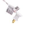 13.75" 20L Warm White LED Silver & White Glittered Snowflake Tree Topper