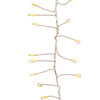 8' 240L Classic White Fairy Twinkle LED Silver Wire Cluster Garland