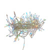 8' 240L RGB Color Changing Fairy LED Silver Wire Cluster Garland