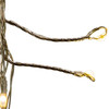 8' 240L Warm White Fairy Twinkle LED Silver Wire Cluster Garland