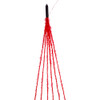 7' 120-Light Red Fuzzy Multi-Strand With Red LED Cascade Light