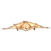 10" UL 10L 5-Point Star With Smoke Capiz Tree Topper