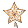 10“ UL 10-Light Large Star With Smoke Capiz Treetop