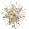 14" UL 10L Capiz Natural Star Tree Topper