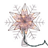 10“ UL 10-Light Silver Wire Capiz Snowflake Treetop