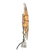 9" UL 10L 6-Point Capiz Star With Scroll Design Tree Topper