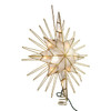14" UL 10L Capiz Gold Glitter Bethlehem Star Tree Topper