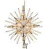 14" UL 10L Capiz Gold Glitter Bethlehem Star Tree Topper