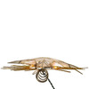 14" UL 10L Capiz Gold Glitter Bethlehem Star Tree Topper