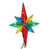 12“ UL 10L Capiz Multicolored Bethlehem Star With Gem Center Treetop