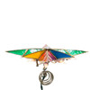 12" UL 10L Capiz Multicolored Bethlehem Star With Gem Center Tree Topper