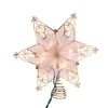 9.6" UL 10L 6-Point Capiz Gold Star Tree Topper