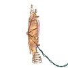 9.6" UL 10L 6-Point Capiz Gold Star Tree Topper