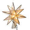 8.25“ UL 10-Light Capiz Gold Star Treetop
