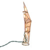 9.84" UL 10L Capiz Double Tip Star With Center Gem Tree Topper
