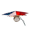 9.84" UL 10L Capiz American Flag Inspired Star Tree Topper