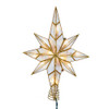 11.4“ UL 10-Light Capiz Gold Star Treetop