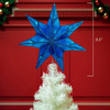 9.45" UL 10L Capiz Blue Star Tree Topper
