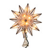 8.75" UL 10L 12-Point Capiz Gold Star Tree Topper