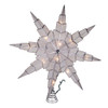 15“ UL 10-Light Capiz Silver Star Treetop