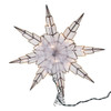 15" UL 10-Light Capiz Silver Star Tree Topper