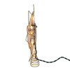 9.45" UL 10L 7-Point Gold Glittered Capiz Star Tree Topper