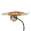 9.45" UL 10L 7-Point Gold Glittered Capiz Star Tree Topper