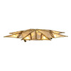 14" 10L 8-Point Gold With Glitter Finish Capiz Star Tree Topper
