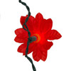 48' UL 20L Red Poinsettia Connectible Light Set