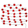 48' UL 20L Red Poinsettia Connectible Light Set