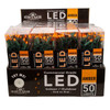 24.5' UL 50L Amber 5MM Green Wire Light Set