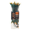 24.5' UL 50L Amber 5MM LED Connectible Light Set With Green Wire