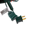 24.5' UL 50L Pink 5MM LED Connectible Light Set With Green Wire