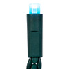 24.5' UL 50L Teal Frost 5MM LED Green Wire Light Set