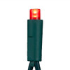 24.5' UL 50L Pure White, Red & Green Frost 5MM LED Connectible Light Set With Green Wire
