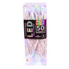 24.5' UL 50L Multicolored Frost 5MM LED Connectible Light Set With White Wire
