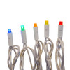 24.5' UL 50L Multicolored 5MM LED Connectible Light Set With White Wire