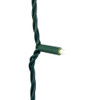 24.5' UL 50L Pure White Twinkle 5MM LED Green Wire Light Set