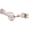 24.5' UL 50L Warm White Twinkle 5MM LED Connectible Light Set With White Wire