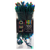 49.5' UL 100L Multicolored 5MM LED Connectible Light Set With Green Wire
