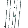 49.5' UL 100L Pure White 5MM LED Connectible Light Set With Green Wire