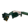 49.5' UL 100L Pure White 5MM LED Connectible Light Set With Green Wire